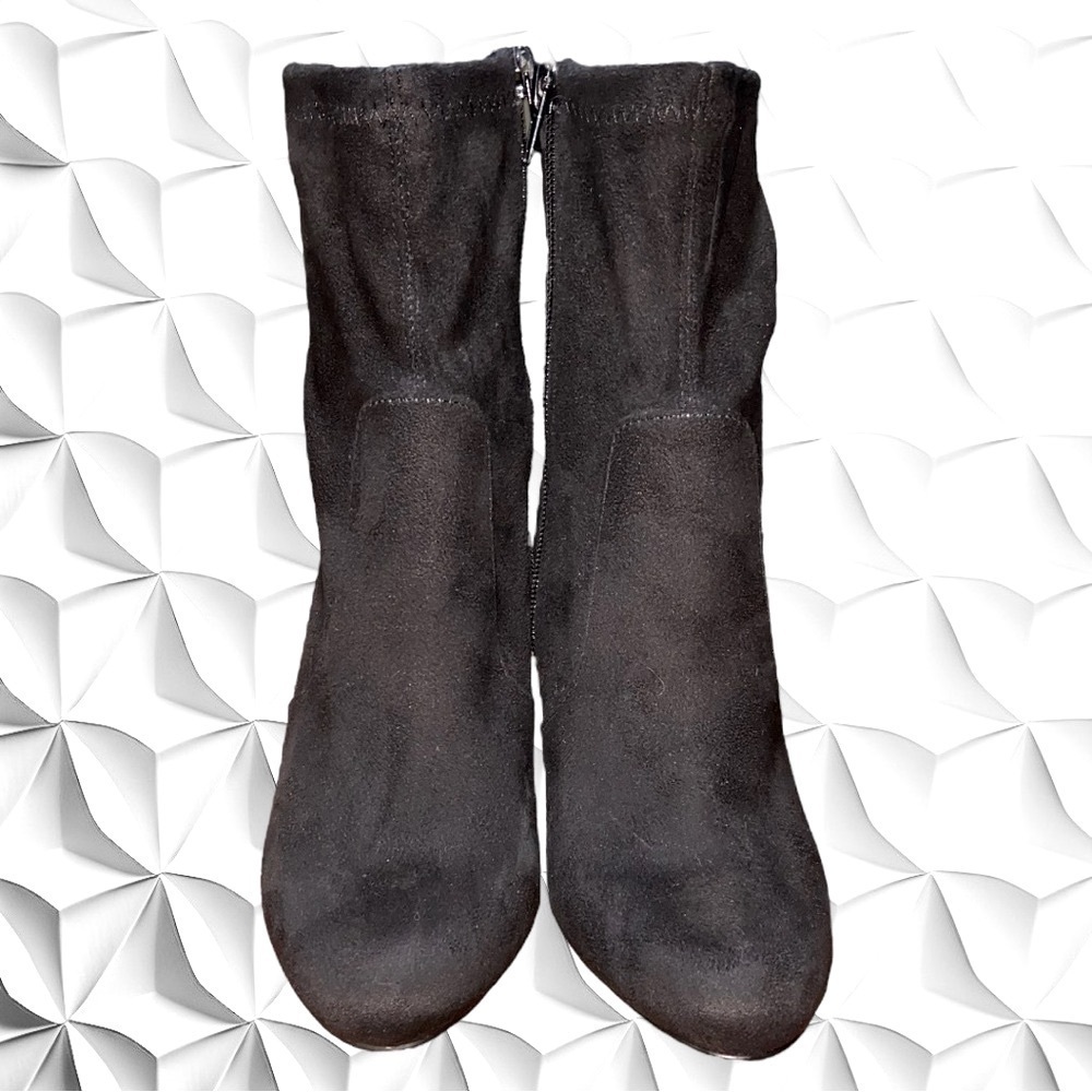 Madden Girl Women’s Black Size 7 1/2 RAPIDD Ankle Fabric Boots EUC